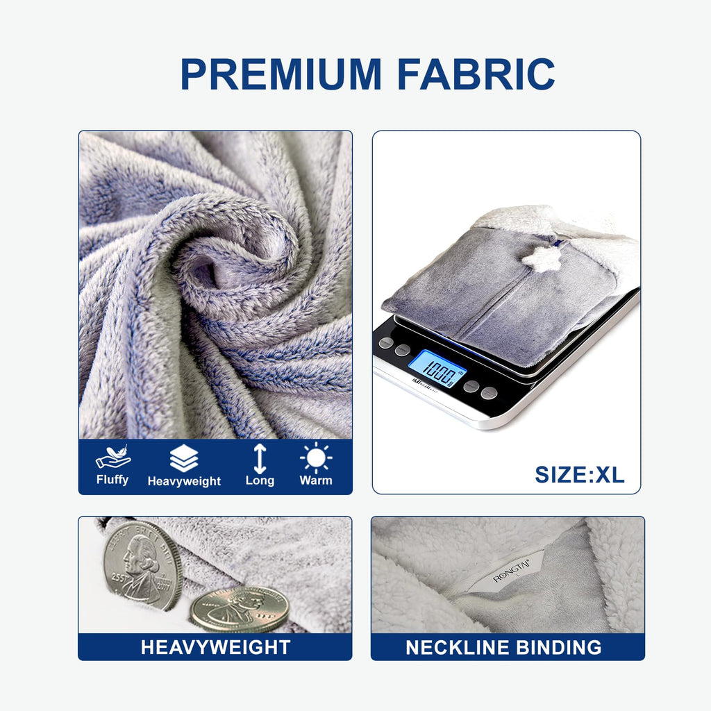 Free Shipping Womens Mens Hooded Loungewear Gown Lovey Blanket Wearable Blanket Hoodie Oversized