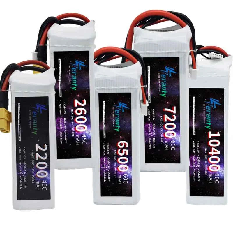 4S 14.8V LIPO Battery 1800mAh 2700mAh 3300mAh 4600mAh 5600mAh 6500mAh 7800mAh 8800mAh 9800mAh  RC Car FPV Drone Quadcopter Boat