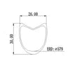 Factory Supply 30mm Rim Brake 26mm Wide Road Wheelset DT 350 Hub Sapim Spokes Tubeless Ready Clincher Tubular Carbon Bike Wheels