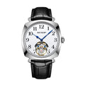 AESOP Flying Tourbillon Watch for Man Skeleton Design Leather Straps Luxury Brand Mechanical Watches