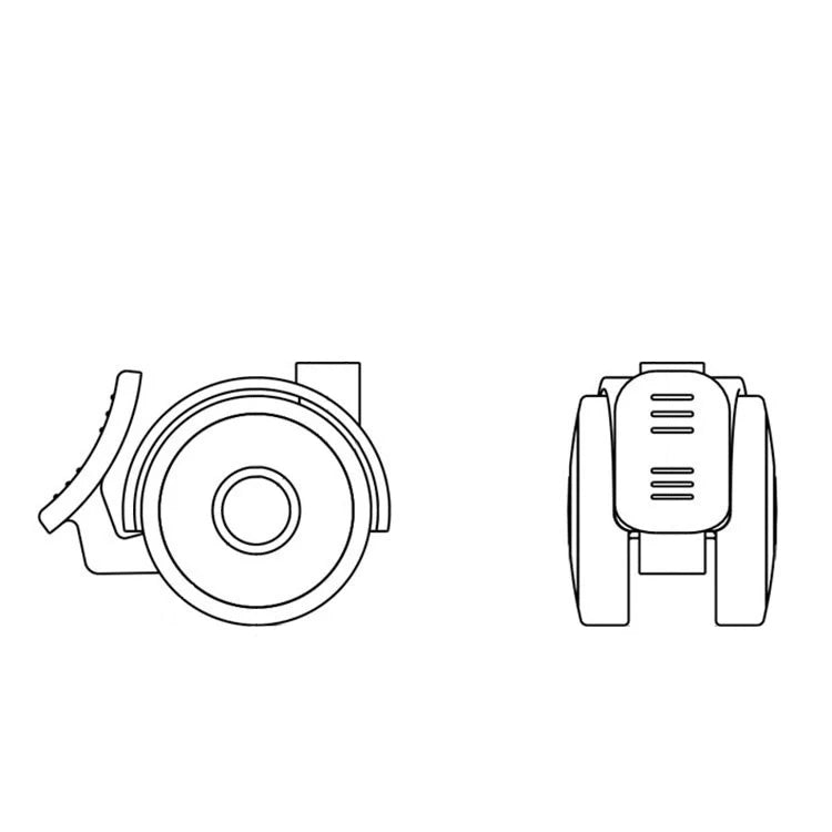 Medical Trolley Equipment Grey and White 2-Inch Furniture Castors Wheel Swivel Style PP Nylon PVC OEM Customizable