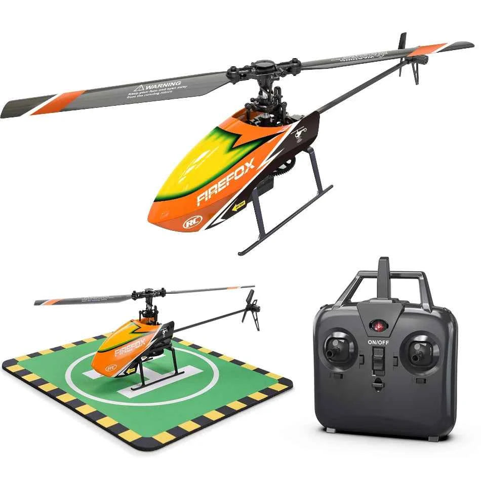 Beginner RTF Automatic Stable RC Helicopter 2.4G 4 Channel Single Propeller Without Aileron E129 C129 Durable Long Flight Time