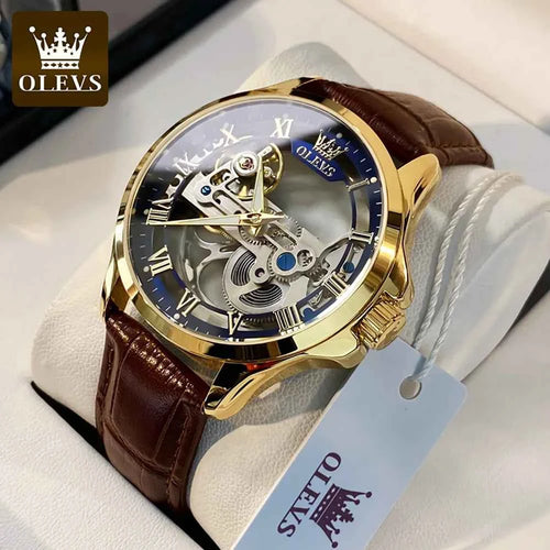 2024 OLEVS 6661 Men's Blue Waterproof Luxury Chronograph Watch - Quartz Relogio Masculino
