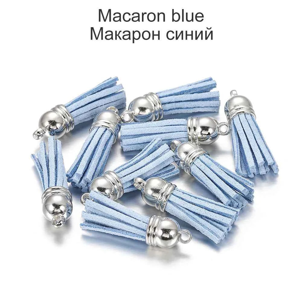 20-60pcs/lot 38mm Tassel Vintage Leather Tassels Fringe for Purl Macrame Pendant For DIY Jewelry Making Supplies Accessories