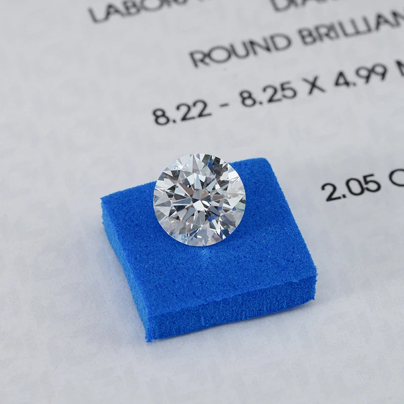 Starsgem 2.0ct Lab Diamond HPHT CVD IGI Certified LGD 2 Carat D E VVS VS Loose Lab Grown Diamond for Jewelry