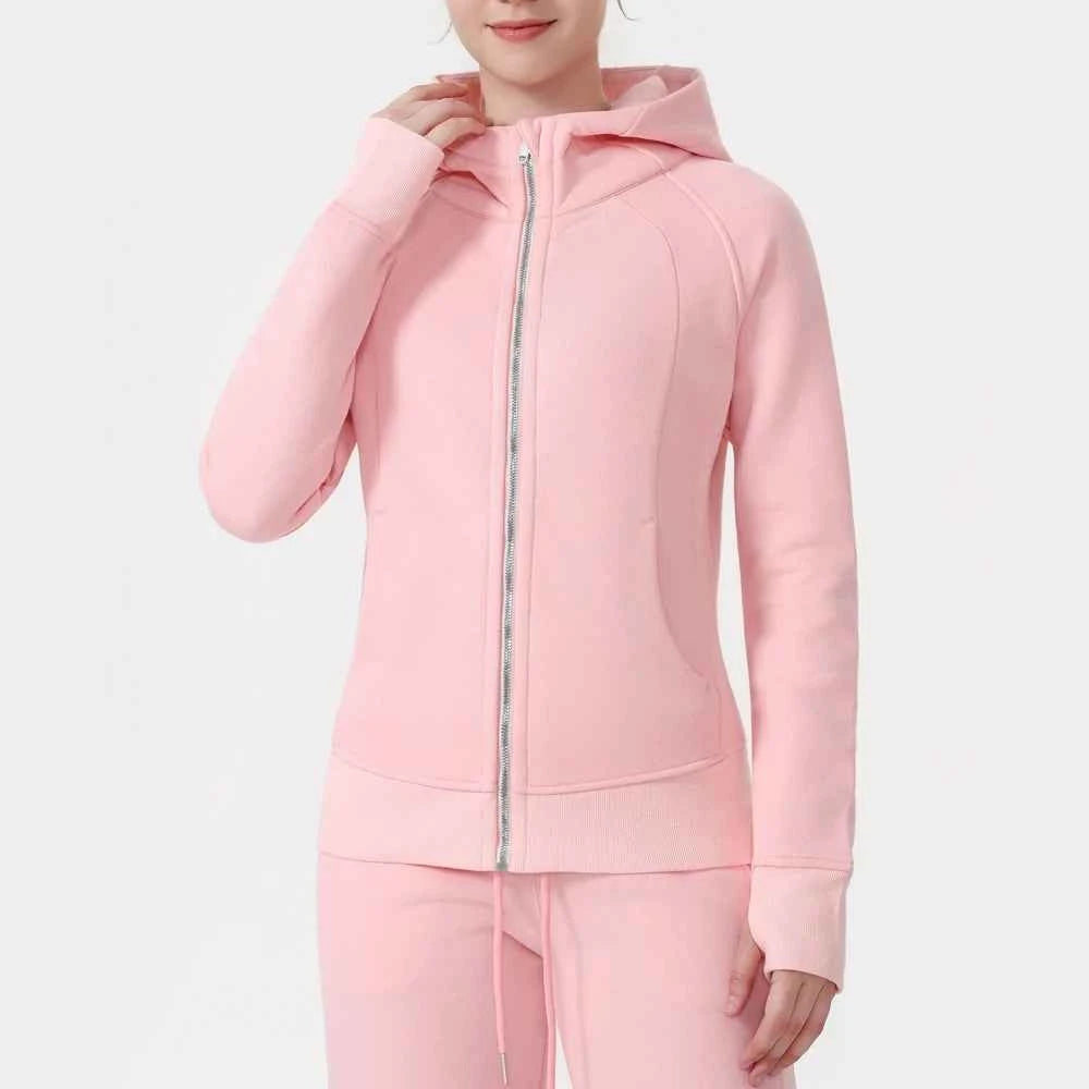 USA Oversea Warehouse Excellent High Quality 70% Cotton Warm Oversized Sweatshirt Tracksuit for Women Daily Casual Wear