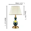 Modern Table Lamps Enamel Ceramic Desk Lighting LED for Home Creative Hotel Bedroom Decoration