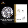 Wholesale Price IGI Certified D Color VVS1 0.5ct-4ct Round Brilliant Cut Loose Lab Grown CVD HPHT Diamonds