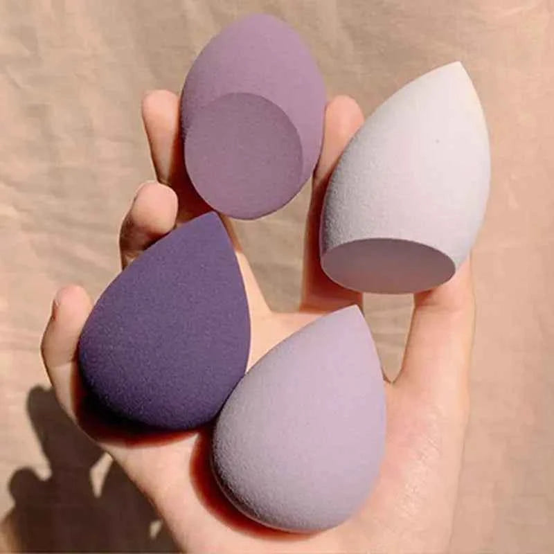 4pcs/bag Fashion Make up Blender Cosmetic Puff Makeup Sponge Foundation Powder Sponge Beauty Tool Makeup Tool Accessories