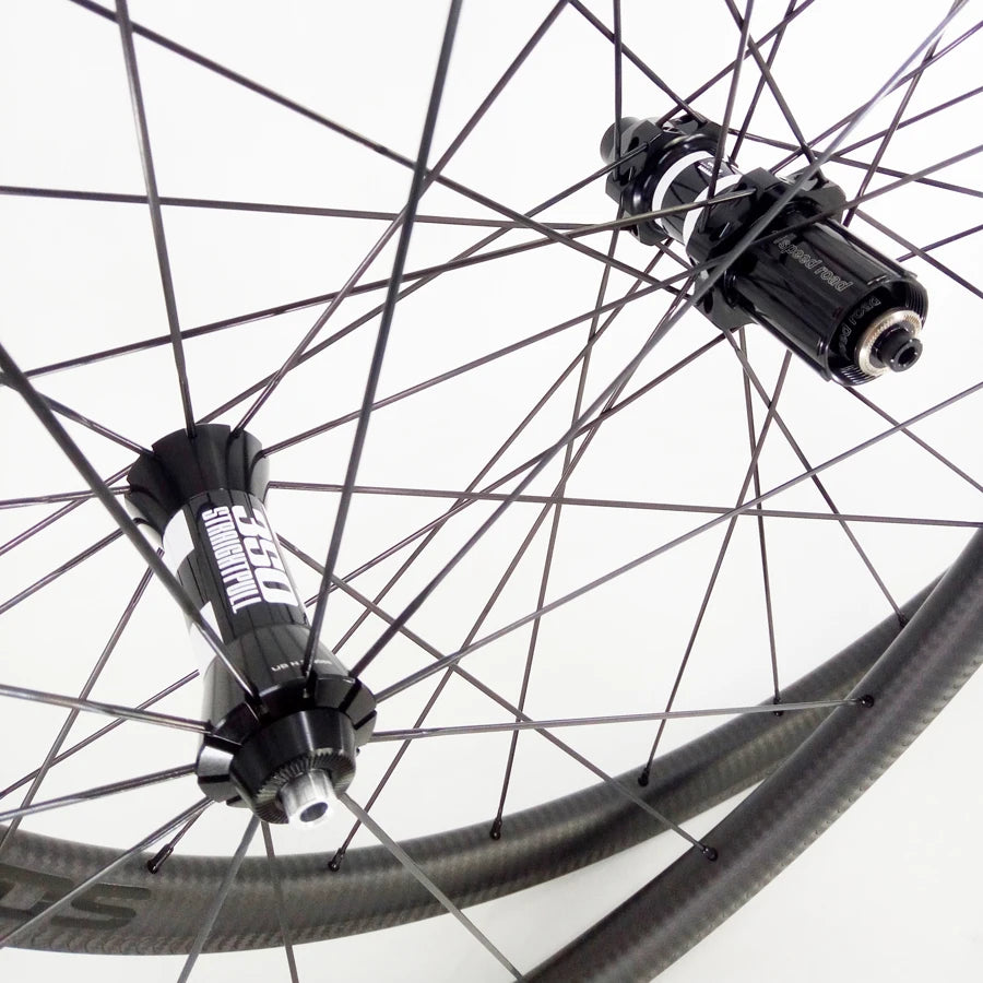 Factory Supply 30mm Rim Brake 26mm Wide Road Wheelset DT 350 Hub Sapim Spokes Tubeless Ready Clincher Tubular Carbon Bike Wheels