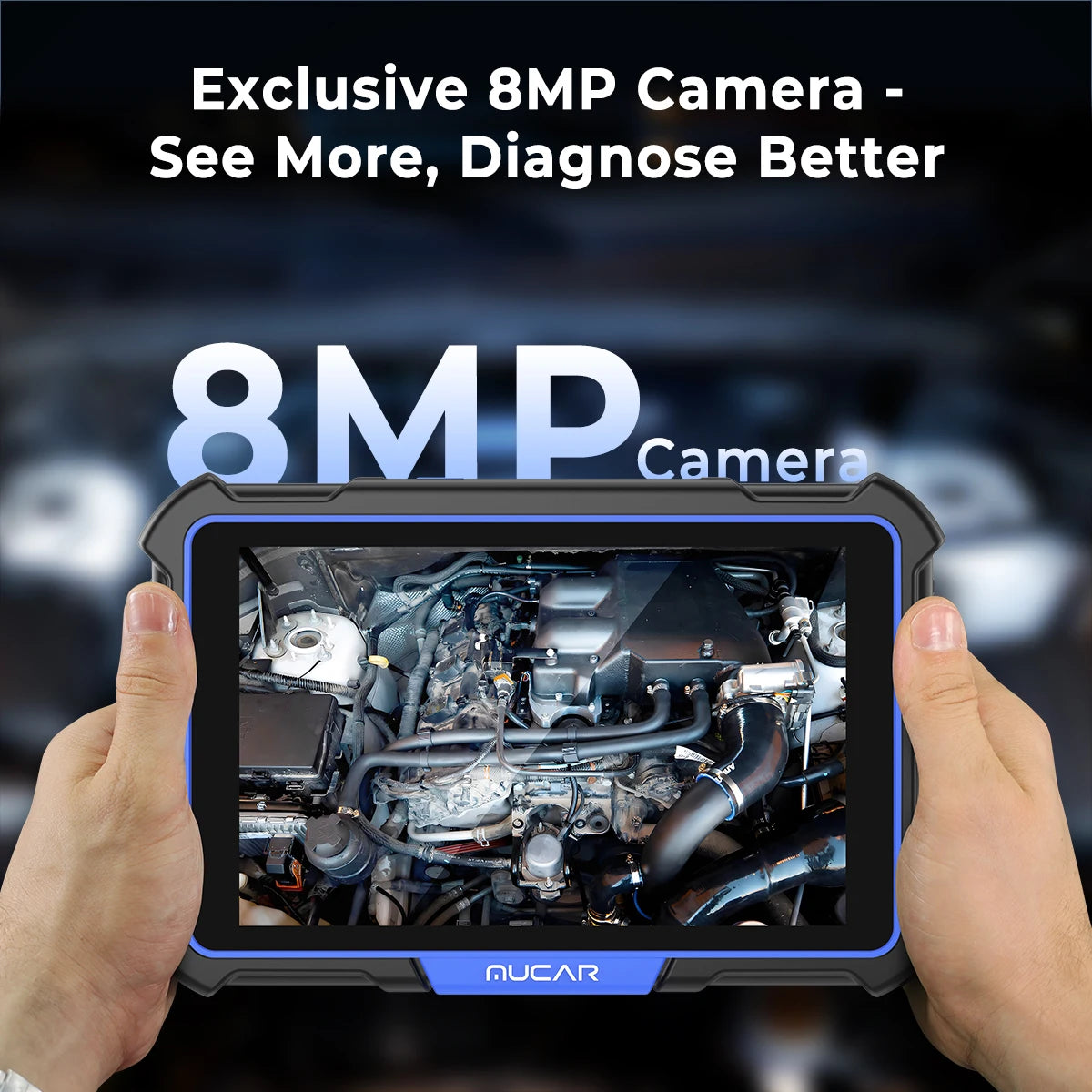 MUCAR VO8 Professional Full System OBD2 Scanner ECU Coding Bidirectional Test Lifetime Free Update Diagnostic Tools for All Car