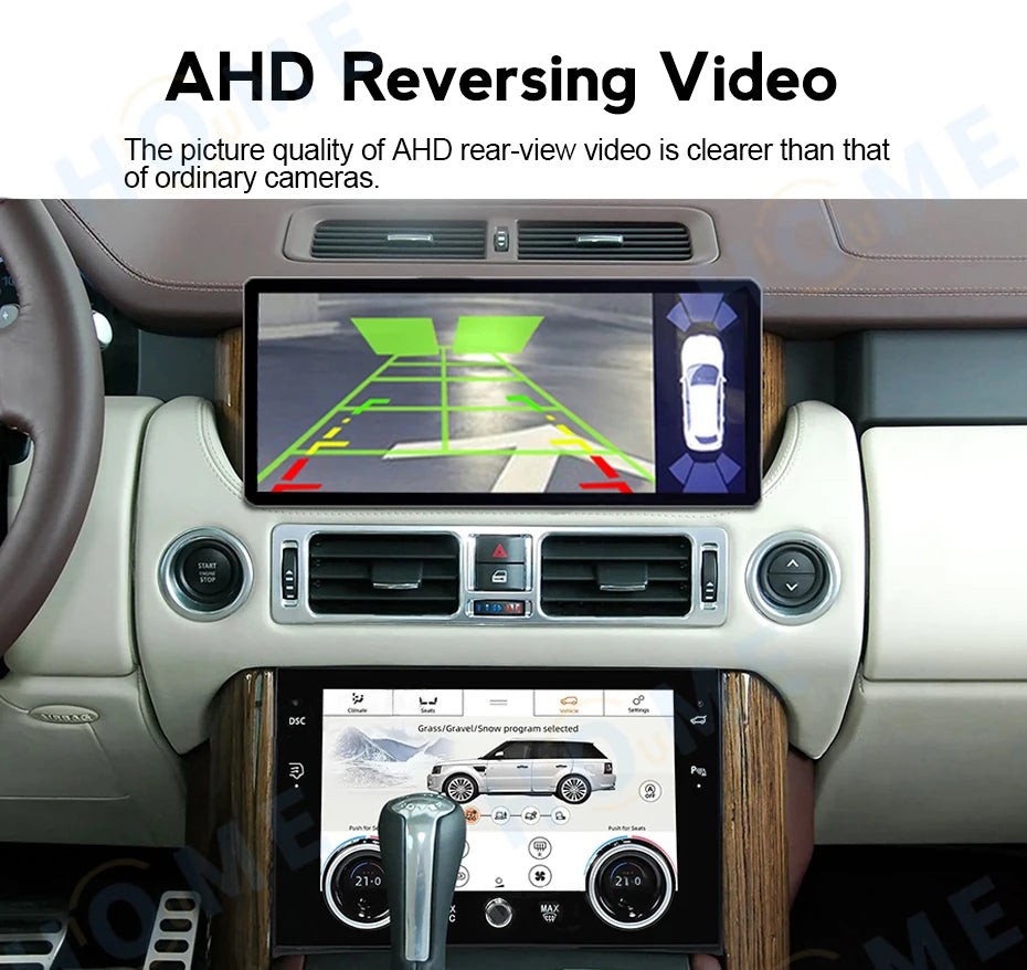12.3 Inch Android Car Radio Multimedia Video Player for Land Range Rover V8 L322 2002-2012 Carplay with 10.4inch Climate Control