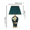 Modern Table Lamps Enamel Ceramic Desk Lighting LED for Home Creative Hotel Bedroom Decoration