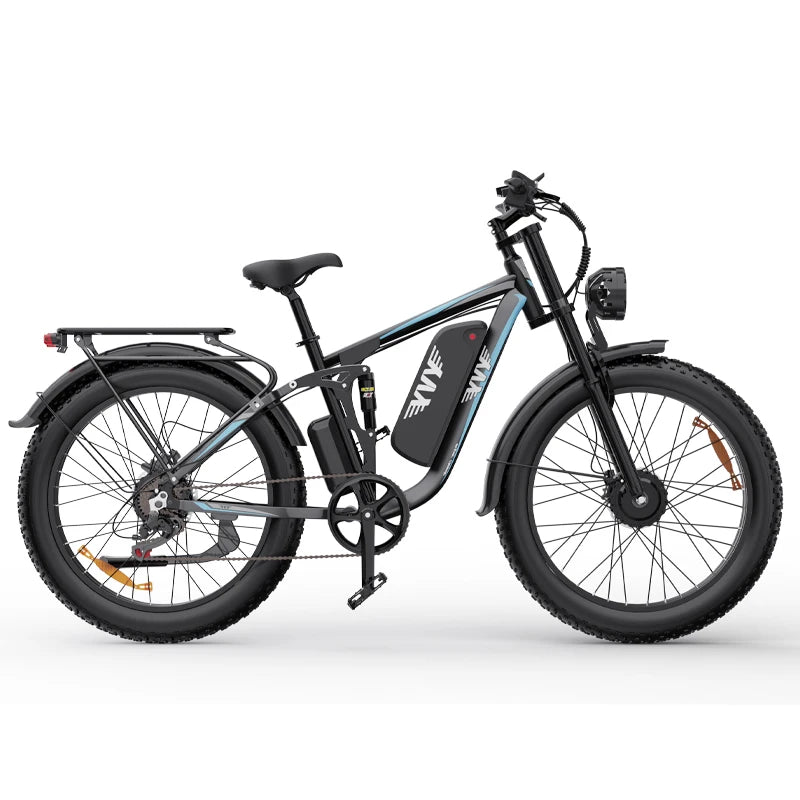 US Free Shipping YVY 26 Inch E Bike 48V 23Ah Fat Tire Dual Motor Electric Dirt Mountain Bike Electric Moped Bicycle for Adults