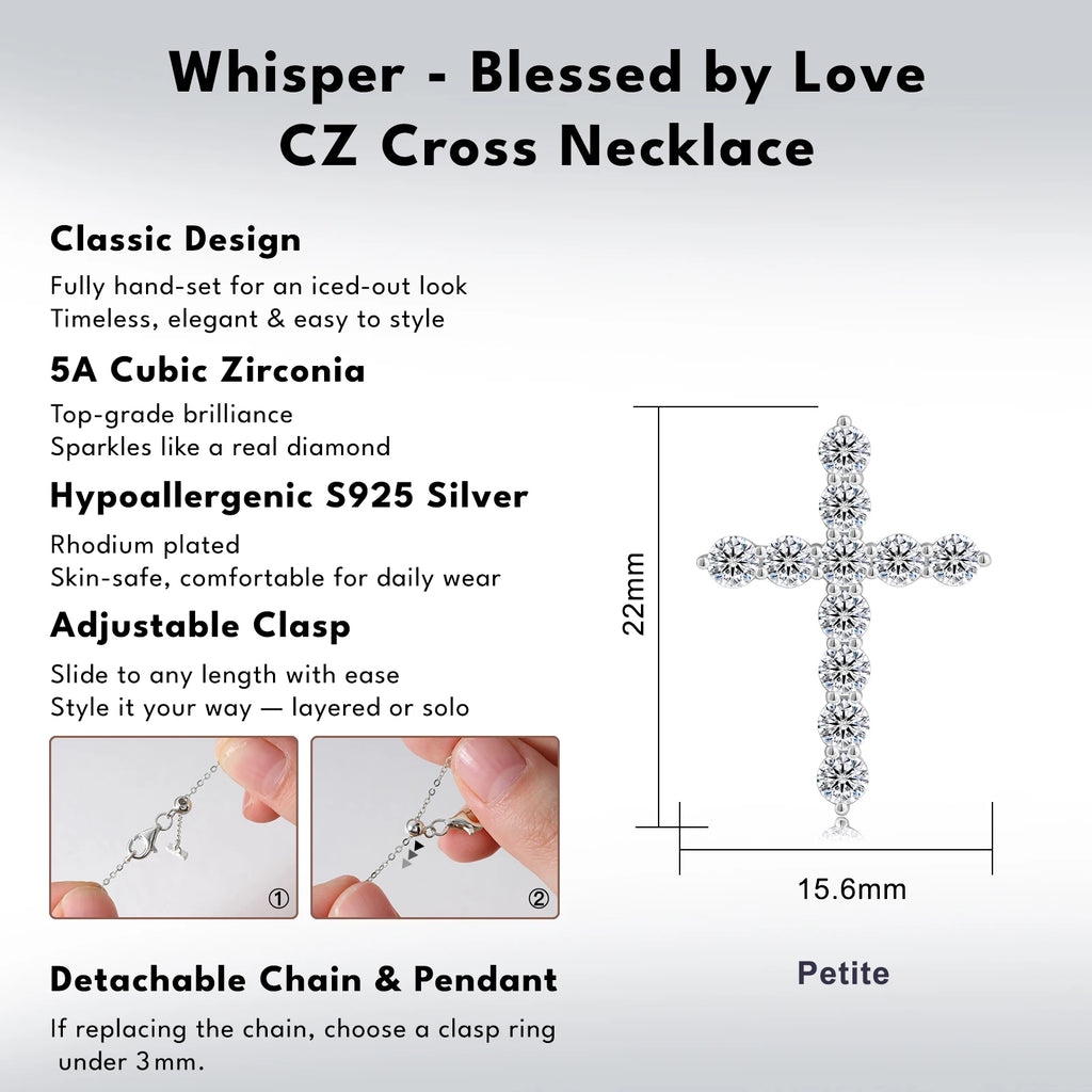 Free Ship Christian Religious Jewelry S925 Silver Women Men Jesus 14K Gold Plated CZ Diamond Cross Luxury Pendant Necklace