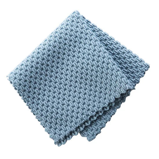 1 Color Microfiber Kitchen Cleaning Cloth – Super Absorbent Dish Rag