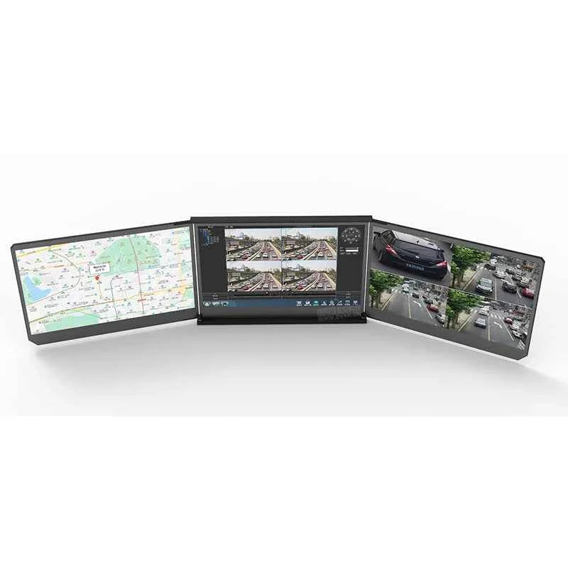 17.3'' Inch LED Handled Portable Seamless 3-Screen Monitor Display with Type C Interface for Laptop Computer