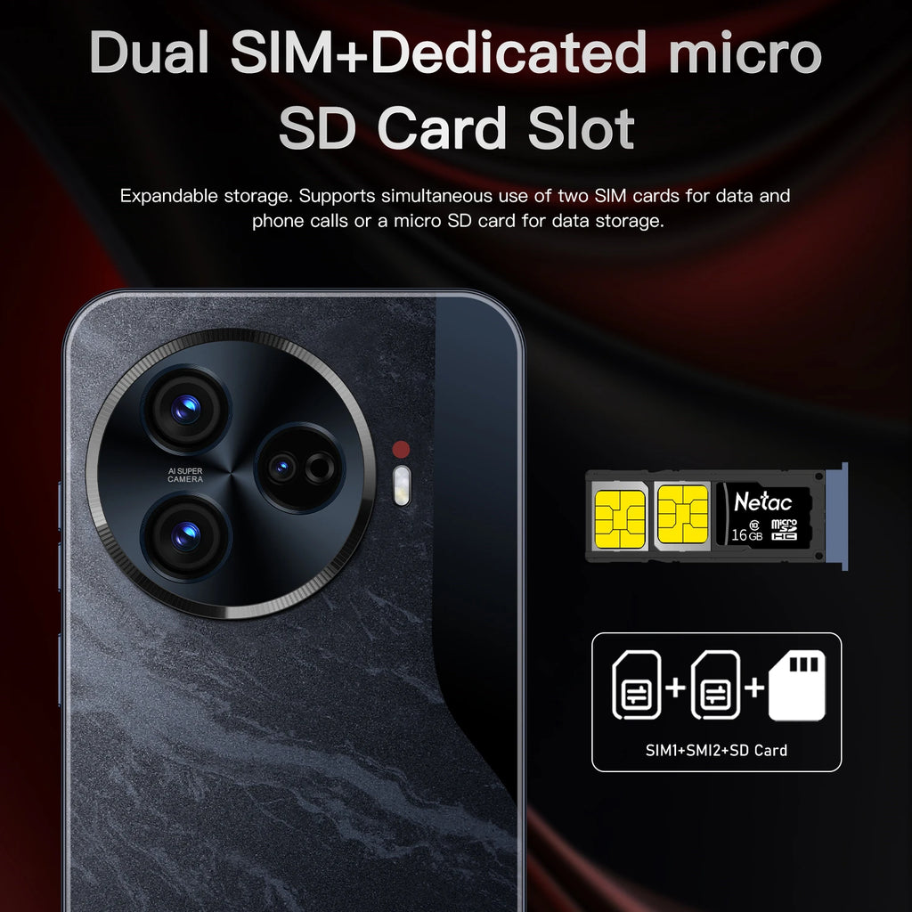 New C30 Pro 5G Smartphone Original 6.8-Inch Android 14 Phone 16GB 1TB Storage 72MP+108MP Camon 30 Pro 6800mAh Battery