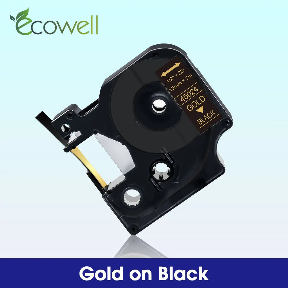 6/9/12mm Label Compatible for Dymo D1 45013 45010 45018 45023 Label Tape 40913 40918 43613 for Dymo LabelManager LM 160 280 210D