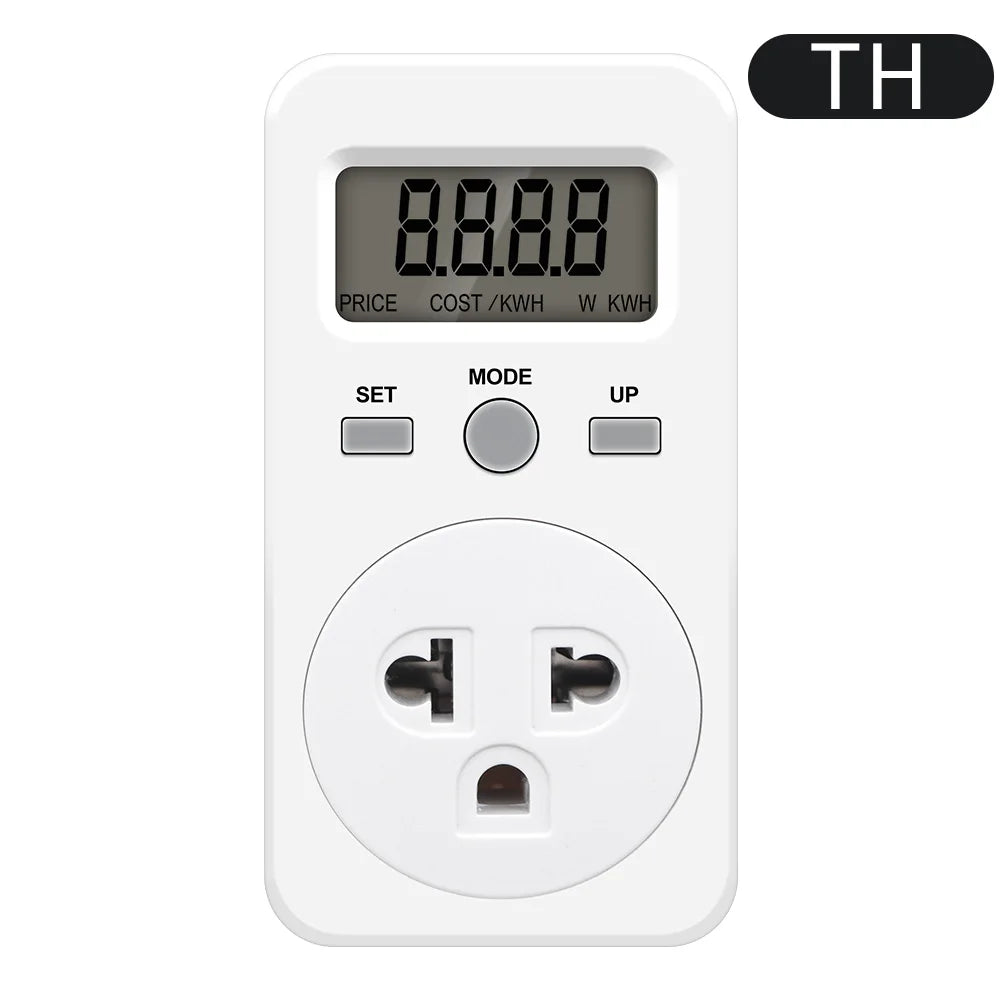 Digital Wattmeter 220V 110V AC Power Meter Electricy consumption Energy Meter EU Plug Power Kilowatt Wattage Electricity Meter