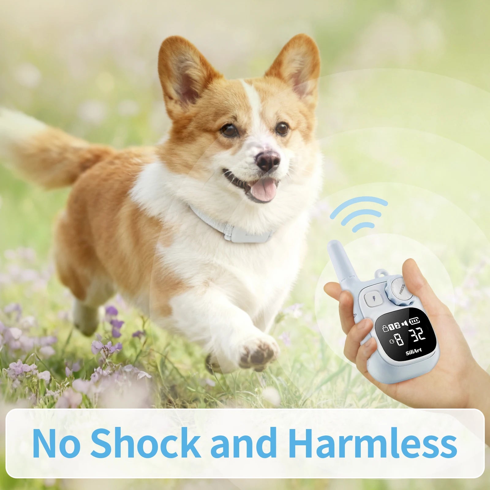 Fashionable IPX7 Waterproof Dog Training Collar Receiver Compact Rechargeable Pet Remote Control Device with 3 Mode