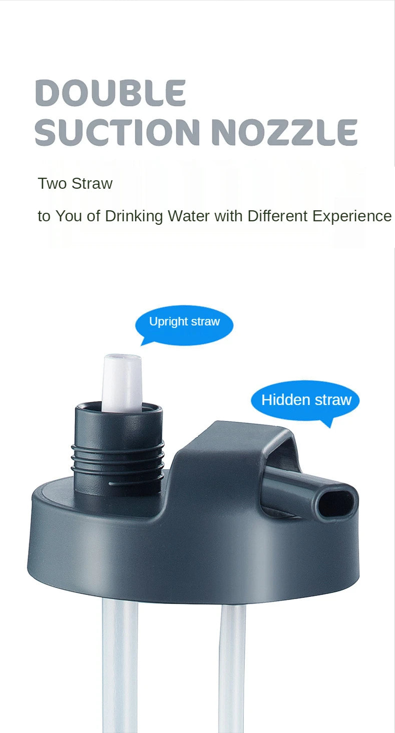 0.7-3L Sports Water Bottle Outdoor Portable Drink Bottle with Handle Drinking Utensils for Man Woman Large Capacity Water Cup