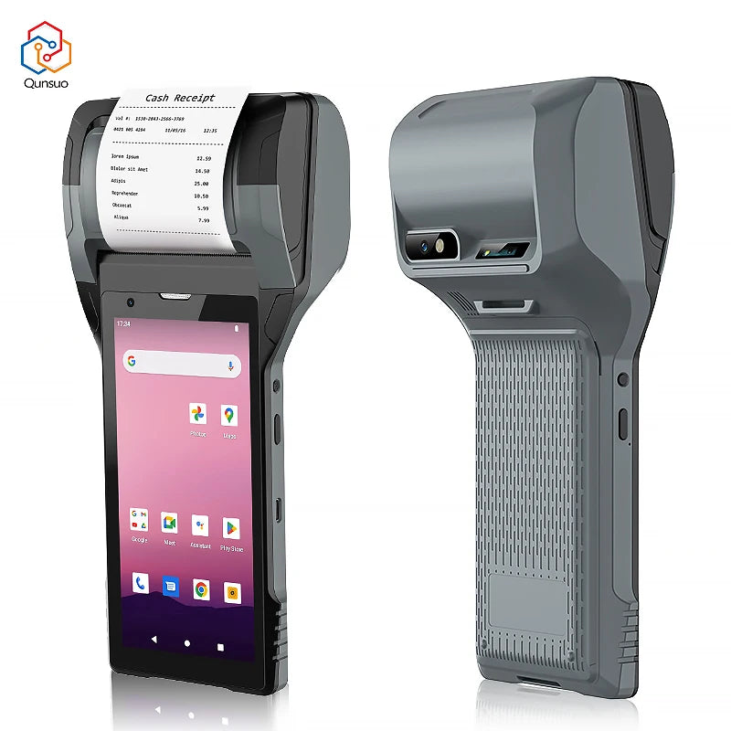 Newly Hot Selling 4GB RAM 128GB ROM Mobile Android 12.0 Handheld Data Collector POS Printer PDA Terminal for Electricity Bill