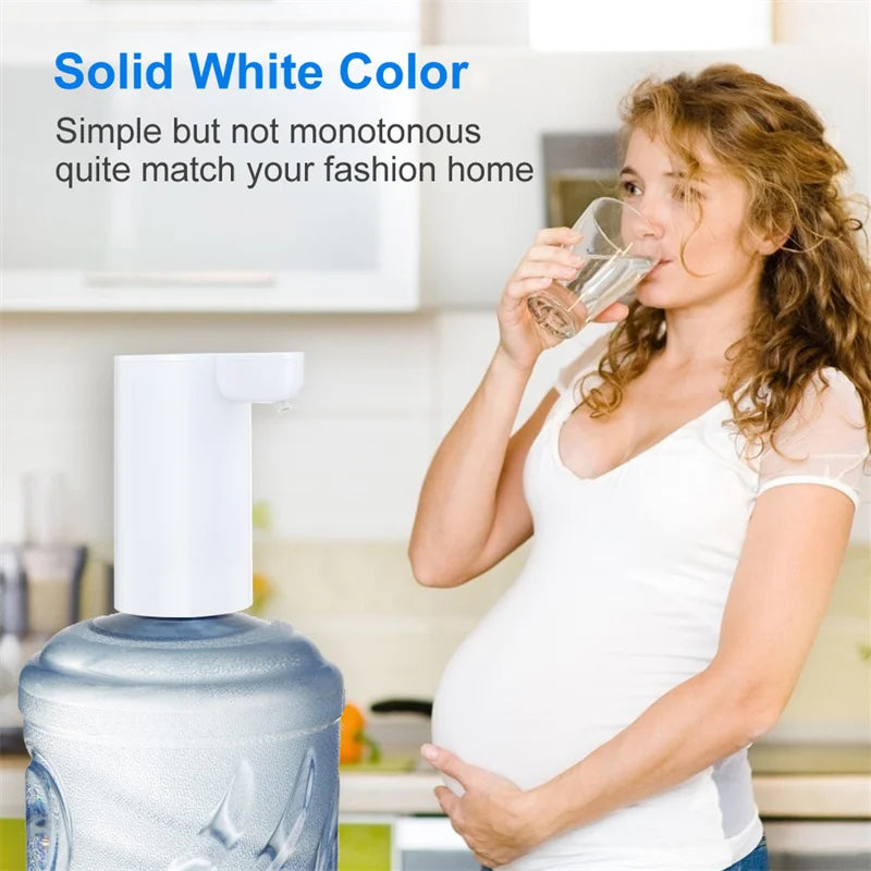 New Electric Smart Water Bottle Dispenser Portable Automatic Drinking Water Pump with Base LED Night Light Device