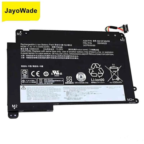 00HW020 00HW021 Laptop Battery for LENOVO ThinkPad P40 Yoga14 Yoga 460 SB10F46458 Notebook Battery 00HW020 11.4V 53Wh