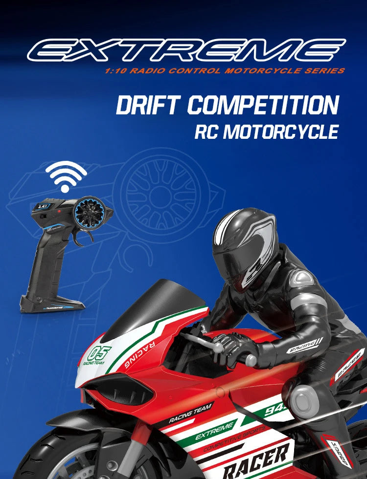 RC Motorcycles 1:6 1:10 Electric Motor RC Cars High Speed 4CH Remote Control Racing Motorcycle Drift Car Kids Xmas Festival Gift