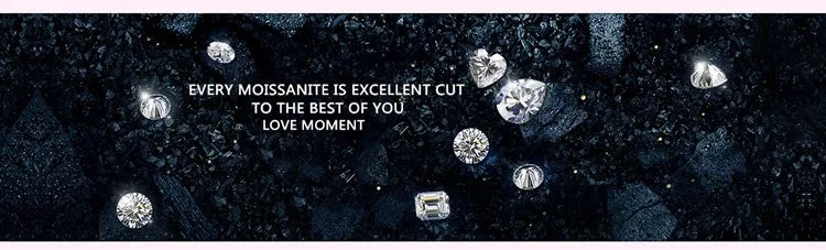 Silver 925 Original 3-5 Carat Excellent Cut Diamond Test Pink Moissanite Engagement Ring for Teen Girls Gift Gemstone Jewelry