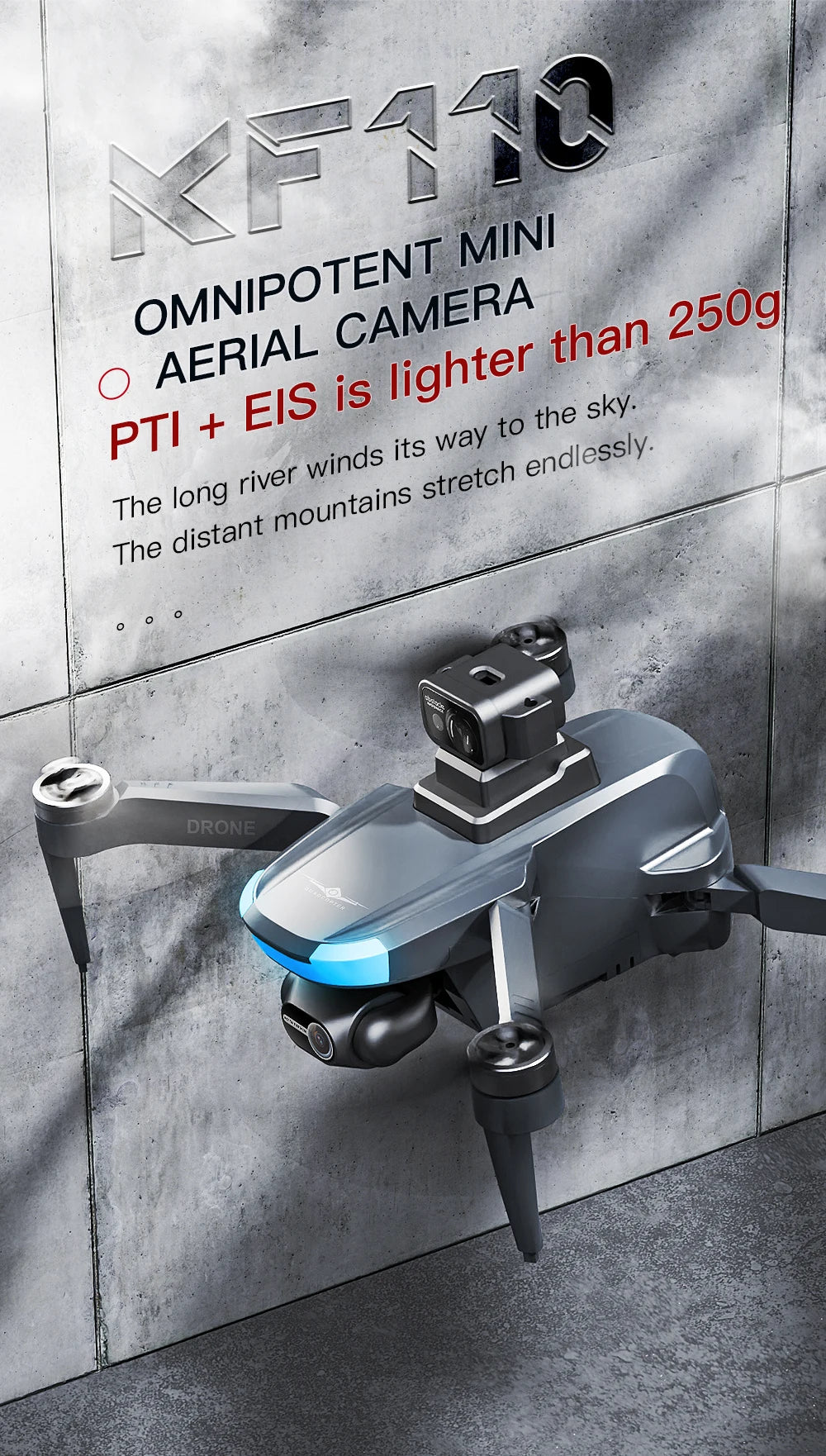 New KFPLAN KF110 MINI Drone Brushless Motor 4K Camera EIS Obstacle Avoidance Professional 226G Quadcopter RC Drone Toy for Gifts