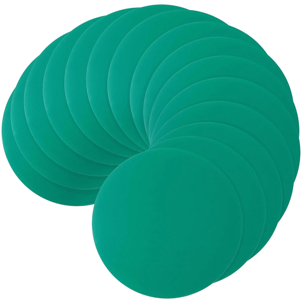 US Local Stock Ships in 24H Free Shipping USA 9" Green Sander Hook & Loop Sanding Disc No Hole Ceramic Sandpaper 10 Pack
