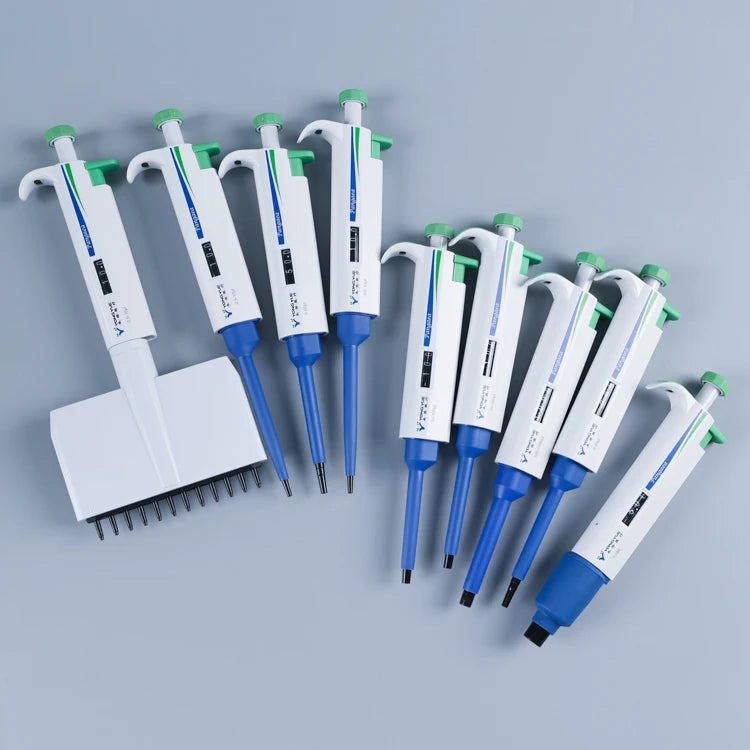 Digital 12-Channel Pipette 0.5-1000L Range Medical Grade ABS Material 3-Year Warranty