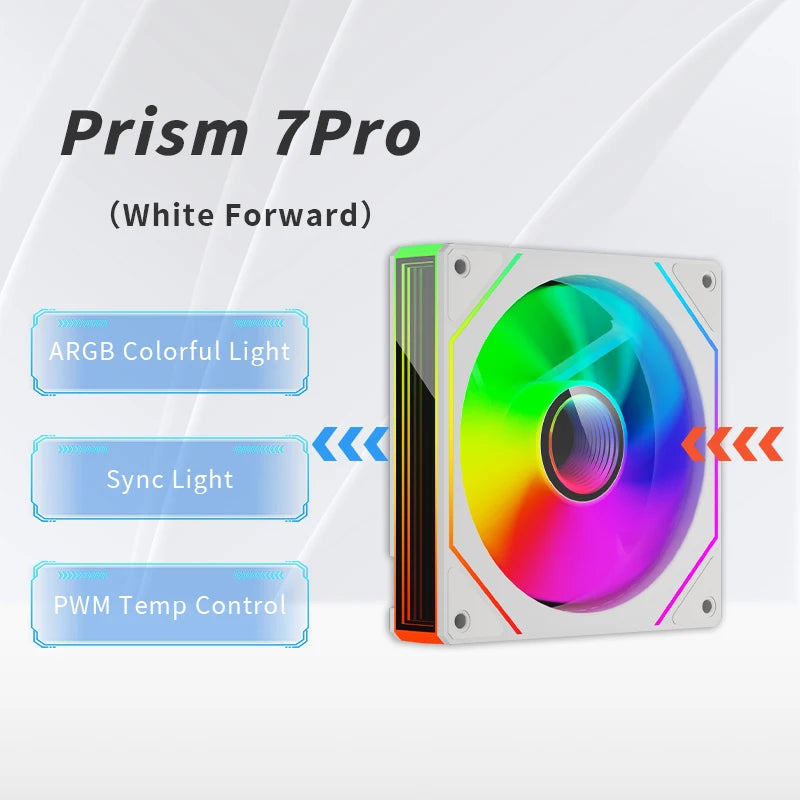 OEM 120mm ARGB PWM Smart Sync PC Cooling Fan High Static Pressure LED Computer Case Fan for Gaming Desktops