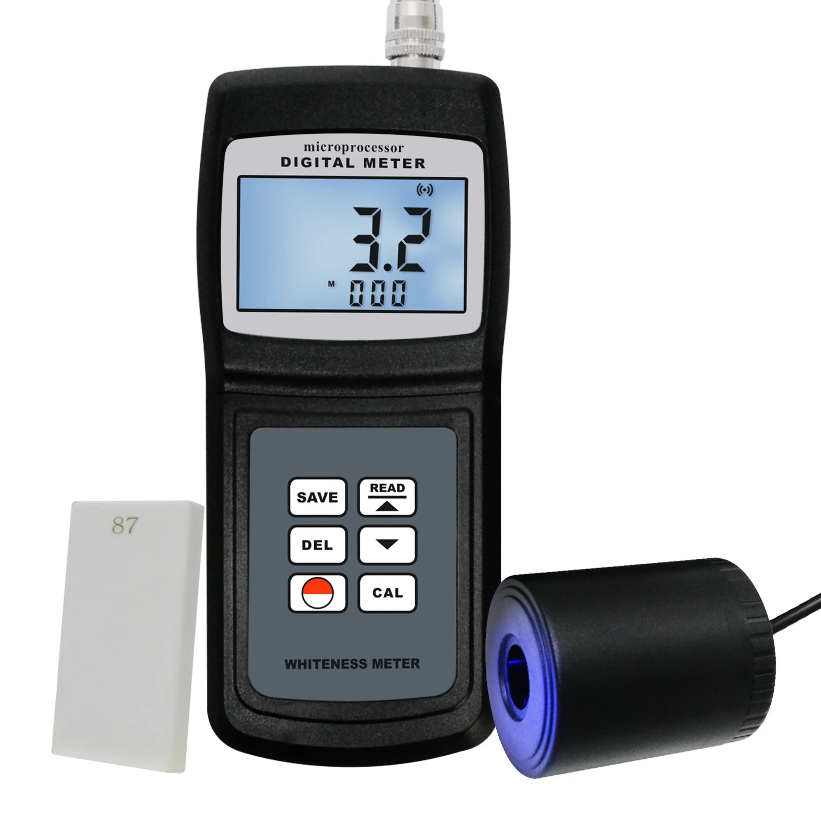 Portable Digital Whiteness Meter with 254 Data Memory Customized OEM Support WM-106 Standard Range