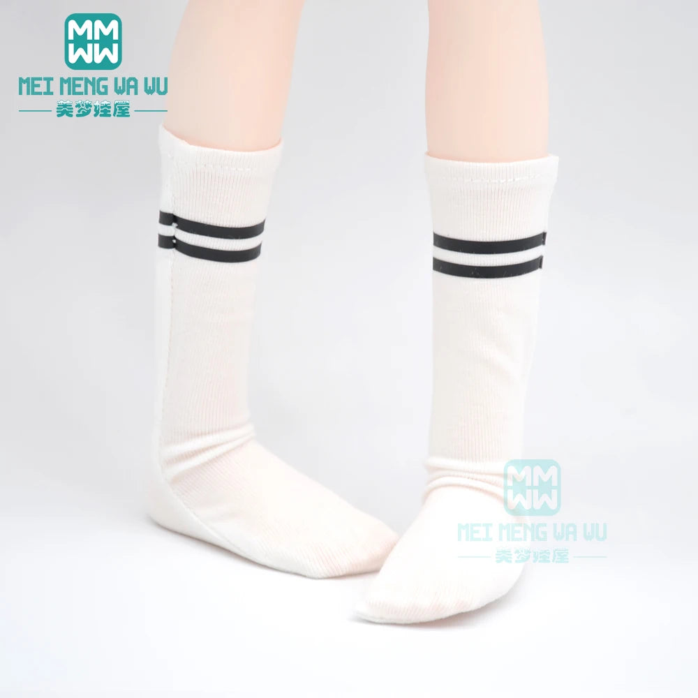 BJD Accessories for 1/3 BJD SD DD Doll Fashion Striped Socks, Reticulated Stockings, Lace Stockings