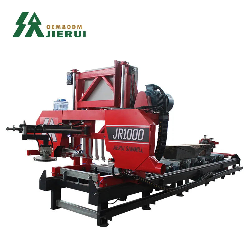 Gasoline Hydraulics Wood Saw Portable Sawmill Machine Horizontal Automatic Band Sawmill Machinery with Gasoline Engine
