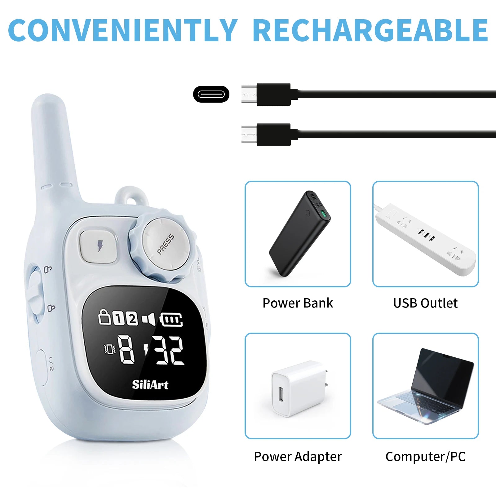 Fashionable IPX7 Waterproof Dog Training Collar Receiver Compact Rechargeable Pet Remote Control Device with 3 Mode