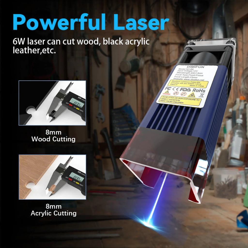Desktop Laser Engraver for Beginners, with Safety Glasses & Offline Controller, Perfect for Wood/Leather/Paper DIY at Home