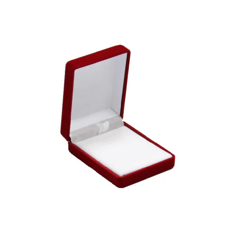 Wholesale Pendant Necklace Chain Storage Package Gift Box Soft Black/Red/Velvet Casket Long Earrings Jewelry Organizer Box