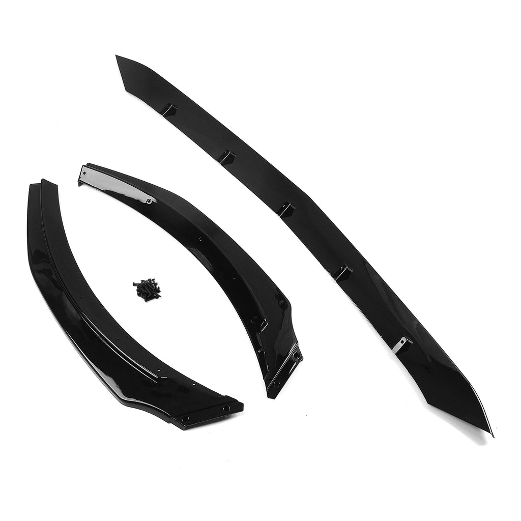 Front Bumper Splitter Lip Kit for Benz W117 C117 CLA180 CLA45 AMG 2017-19 BLK