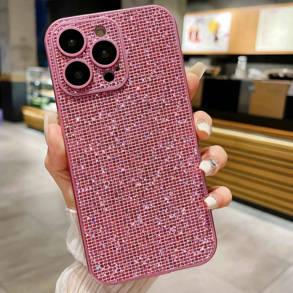 Luxury Women's Bling Diamond 3D Glitter Rhinestone Phone Cases for iPhone 15 15 Pro Max Sparkle Shiny Cute Mobile Phone Cases