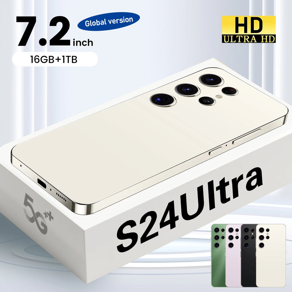 Wholesales Selling Original Phones S24 Ultra 5G Smartphone 5G Dual SIM Mobile Phone with Android 13.0 for Gaming Version