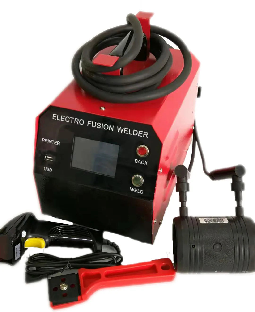 Hotool USB HDPE Pipe Electro fusion Welding Machine 20-315mm,  12-53V DC Output, for PE Water Pipe