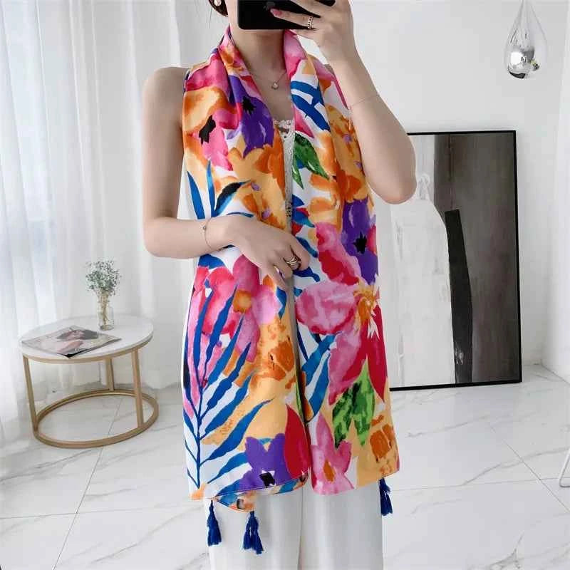 20 styles 90x180cm Cotton linen Summer Beach Dress Bikini Cover-ups Sarong Wrap Scarf Women Brazilian Swimsuit Bathing Cover Up