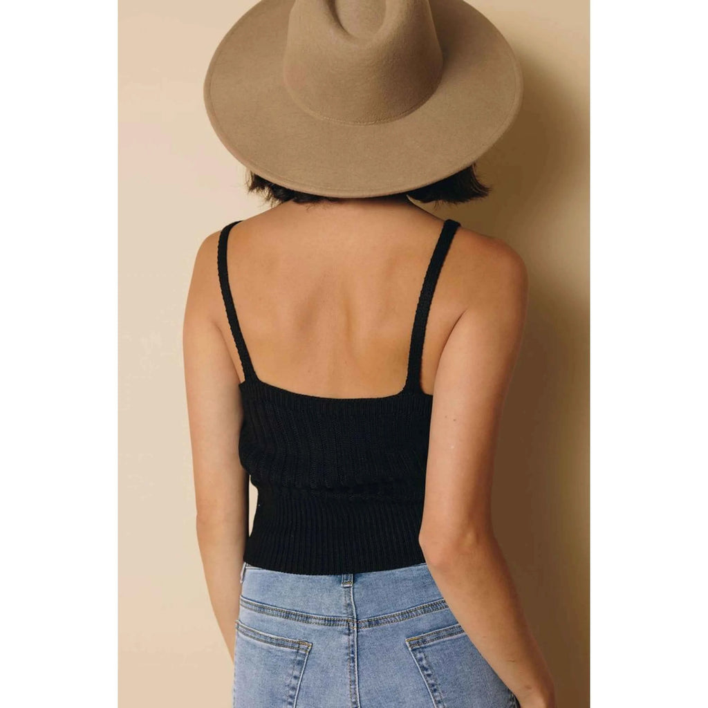 TD Kiara Ladies' Breathable Summer Crop Top Basic Loose Tank with Strapless Collar Customizable Logo Knitted Gym Sport