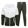 Patchwork Hip Hop Casual Men's Sets Korean Style 2 Piece Sets Clothes Men Streetwear Fitness Male Tracksuit
