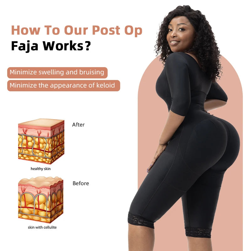 Custom Private Label  Post Op Surgery Reductoras Colombianas Faja De Mujer Bbl Shaper High Compression Garments Body Shapewear