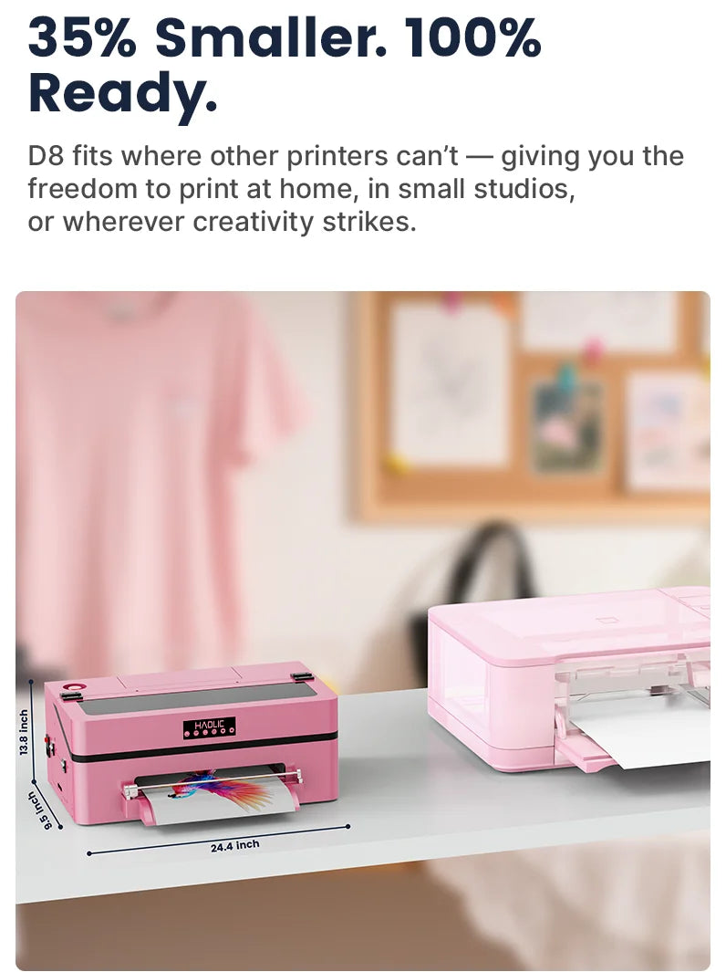 13-inch DTF Printer Mini Size Printing Machine T-shirt Transfers Printer Factory Price for  Fabric Transfer Printing Business